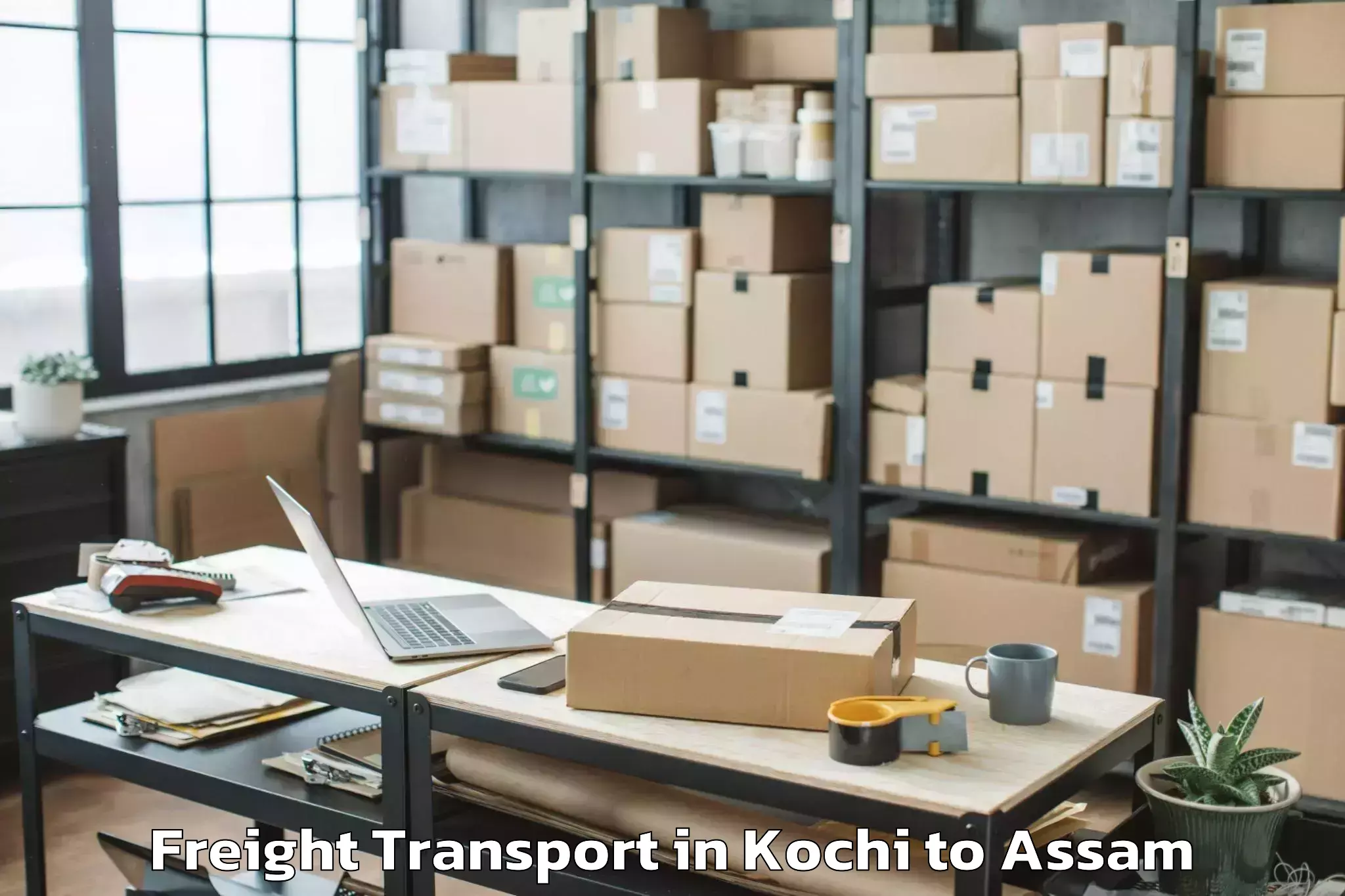 Professional Kochi to Dhuburi Freight Transport